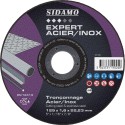 Disque à tronçonner pour machines électro-portatives EXPERT ACIER INOX 125X1.6MM